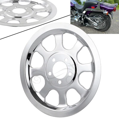 Chrome Pulley Cover Insert For Harley Softail 2000-05 Fat Boy Heritage Springer Foto 1 de 4