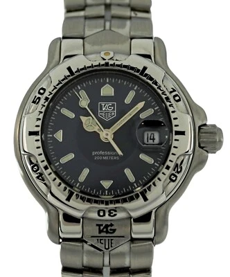 Tag Heuer 29mm Damas Serie 6000 Profesional Dial Azul Reloj SS! Ref: WH1315! Foto 1 de 4