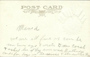 WWI Serviceman Birthday Remembrance Postcard 1918 - Picture 1 of 1