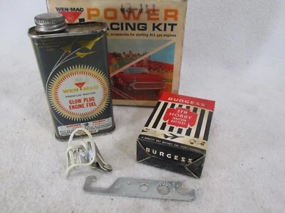 Vintage 1960's AMF Wen-Mac Power Racing Starter kit Premium glow fuel can - Image 1 of 4