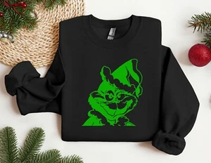 Christmas Sweatshirt, Grinch Hoodie, Christmas Gift, Grinch Movie - Picture 1 of 10