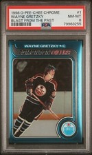 1998-99 O-Pee-Chee Chrome Blast From The Past #1 Wayne Gretzky - NM-MT PSA 8