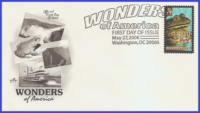 USA3 #4055 U/A ARTCRAFT FDC   American bullfrog largest frog Wonders of America - Image 1 of 1