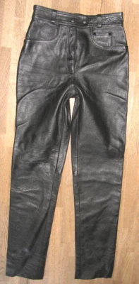 Pantalones de mezclilla/de cuero de motociclista Super Held para mujer en negro talla 34-36 Foto 1 de 4