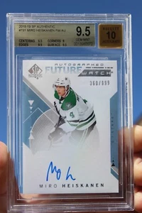 2018-19 Miro Heiskanen UD SP Future Watch Auto BGS 9.5 Gem Mint #C191 Rookie RC - Bild 1 von 2