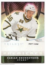 08/09 UPPER DECK TRILOGY ROOKIES RC #169 Fabian Brunnstrom #367/499