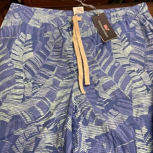 NUEVOS CON ETIQUETAS PANTALONES DE HOMBRE TALLA XL VINEYARD VINES SALÓN HOJAS DE PALMA CAMUFLAJE AZUL BAHÍA algodón - Imagen 1 de 9