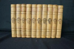 10 Leather Covered Volumes by Albert Engstrom, in Swedish, 1, 1932, 9, 1941 - Picture 1 of 1