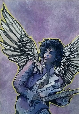 Prince PURPLE RAIN Limited Matted Giclee PRINT - Image 1 of 3