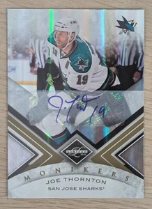 2010-11 Panini Limited #22 Joe Thornton Gold Monikers Autograph Parallel /50 - Picture 1 of 2