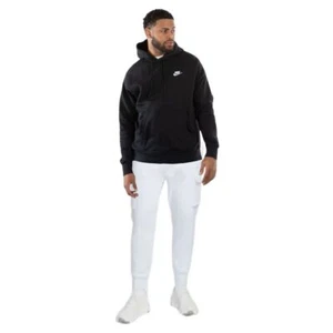 Nike Club Cargo Men's Size L Fleece Sweatsuit 2 Piece Tracksuit Gray/Black NWT - Picture 1 of 10