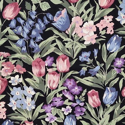 Hoffman COUNTRY SIDE COLLECTION Floral Flower Garden Quilt Fabric 4yds - Image 1 of 4