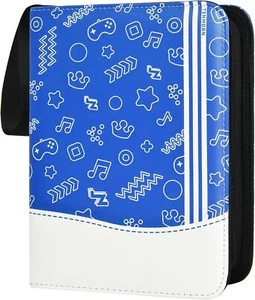 Carpeta de bolsillo para 400 tarjetas con 4 fundas de bolsillo Carpeta de álbum para tarjetas coleccionables - Imagen 1 de 2