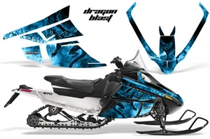 ARCTIC CAT F SERIES SNOWMOBILE GRAPHICS KIT CREATORX DECALS DRAGONBLAST BLUE ICE - Bild 1 von 1