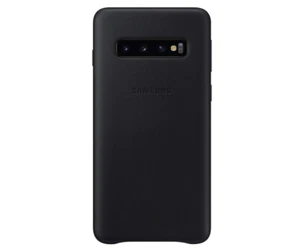 Genuine Leather Phone Case for Samsung Galaxy S10 Black Official Galaxy S10 Case - Picture 1 of 5