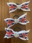 Union Flag Dog Grooming Bows Pack 12