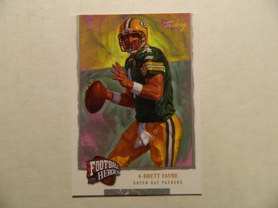 2008 Upper Deck Football Heroes Card of Brett Farve - Packers - Image 1 of 1