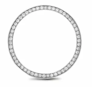 0,85CT Bead Set Stahl Diamant Lünette für Rolex 17824, 68240, 68274, 78240, 78274 - Bild 1 von 6