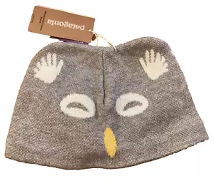 NWT PATAGONIA Baby Animal Friends Beanie Hat Gray Owl Size 12-24 Months - Picture 1 of 2
