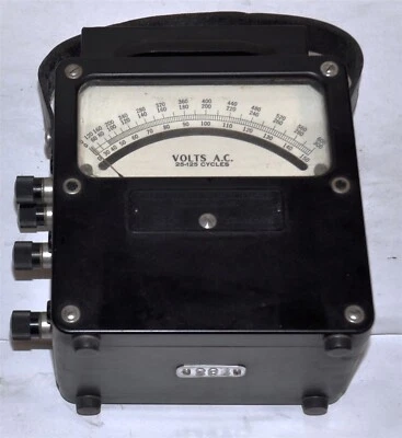 WESTON MODEL 433 VOLTMETER 0-150/300/600 V SCALE VINTAGE INDUSTRIAL SURPLUS GOOD - Image 1 of 3