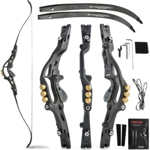 ILF 62" Archery 30-60lbs Recurve Bow 19'' Riser Counterweight American Hunting - Picture 1 of 13