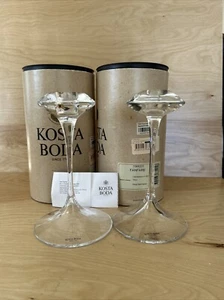 Kosta Boda Fanfare Candlesticks 2PCS Kjell Engman (signed & Numbered) - Picture 1 of 5