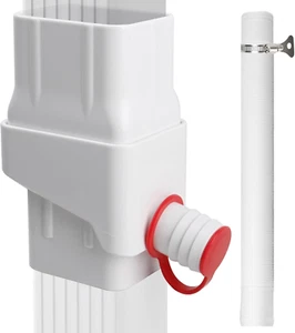 Regenwassersammelsystem, Regentonnenumlenkset, für 2”X3” Standard Fallrohr - Bild 1 von 12