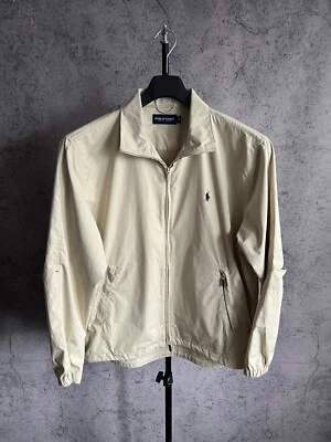 Chaqueta Polo Golf Ralph Lauren Harrington De Colección Cremallera Completa Beige Para Hombre Talla Mediana Foto 1 de 4