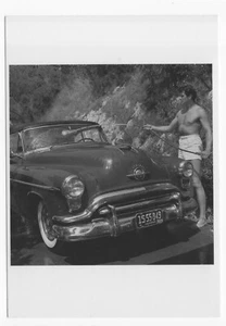 Postal Rock Hudson 1952 interés gay blanco y negro como nueva sin usar - Imagen 1 de 2