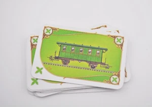 Ticket to Ride board game replacement part pieces - green train car cards - Picture 1 of 2