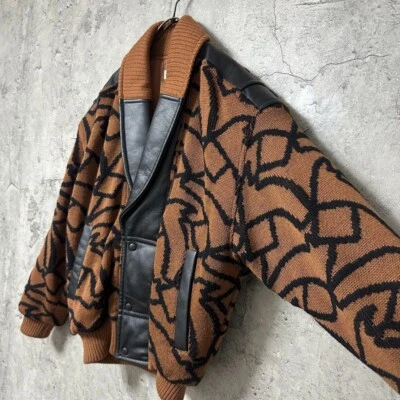 BALENCIAGA Leather All-Over Pattern Vintage Size M Used - Image 1 of 4