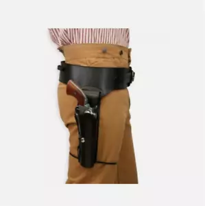 Retro Vaquero Occidental Cuero PU Pistola Punk Funda Tooled Revólver Pistola Cinturón - Imagen 1 de 7