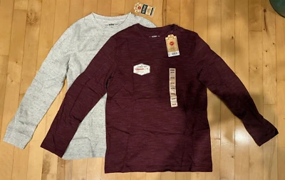 Nuevo con etiquetas Urban Pipeline Boys Impresionantemente Suave Rojo Manga Larga Gris Térmico Lote de 2 M Foto 1 de 2