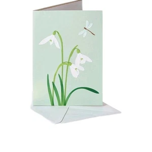 Papyrus Sympathy Card w/Dragonfly & Flowers - Picture 1 of 4