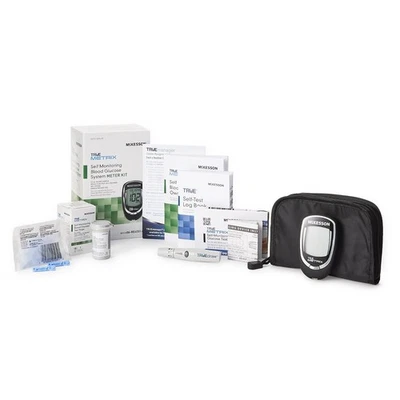 True Metrix Self Monitoring Blood Glucose System Meter Kit With Strip & Lancets - Image 1 of 4