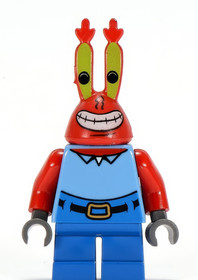 NEW LEGO MR. KRABS Minifigure from SpongeBob set 3833 Krusty Krab Adventures