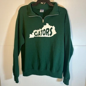 Florida GATORS Jerzees Nublend Mens Medium Green Fleece Pullover Sweatshirt - Picture 1 of 5
