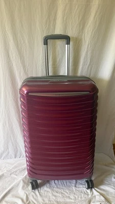 $480 New Samsonite Spin Tech 6 Spinner Luggage Hardcase 27" Mauve Suitcase - Image 1 of 4