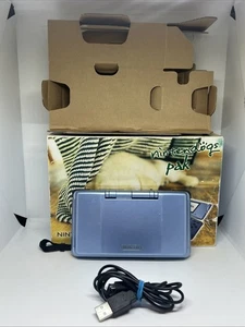 Original Nintendo Special Edition DS Blue Console Nintendogs Pak Edition - Picture 1 of 16