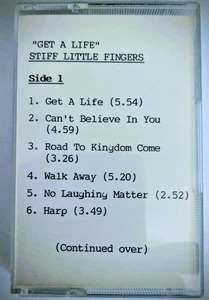 Stiff Little Fingers – Get A Life. Promo / Demo  Cassette Tape - Picture 1 of 6