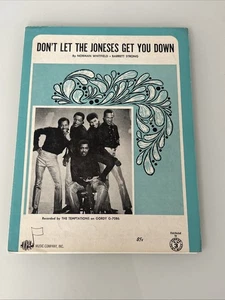 Don’t Let The Joneses Get You Down Sheet Music THE TEMPTATIONS 1969 - Picture 1 of 4
