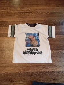 T-shirt bambino vintage film dinosauro Disney taglia 5 What Upasaurus lenticolare - Foto 1 di 6