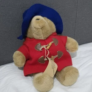 Paddington Bear Plush Eden Red Coat - Picture 1 of 5
