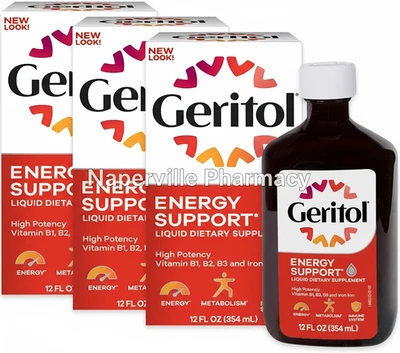 3 Pack Geritol Liquid B-Vitamins & Iron Supplement 3x12 Oz (354ml) Fast ShippinG - Image 1 of 4