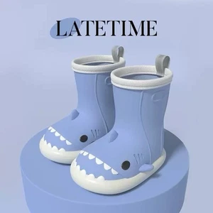 Shark children's rain boots for women, boys, rain boots, waterproof rubber shoes - Picture 1 of 2