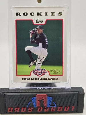 Ubaldo Jiménez #2020/2199 2008 Topps Día Inaugural Béisbol Oro Paralelo Rockies Foto 1 de 2