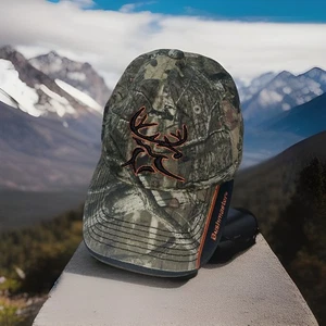 Bushmaster Camo Hat Adult One Size Green Camouflage Orange Deer Hunting Cap - Picture 1 of 24