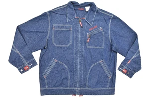 Mecca Denim Men's Blue Y2K 90's Hip Hop  Jean Jacket Size XXL Cotton - Picture 1 of 8