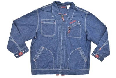 Mecca Denim Men's Blue Y2K 90's Hip Hop  Jean Jacket Size XXL Cotton - Imagem 1 de 4