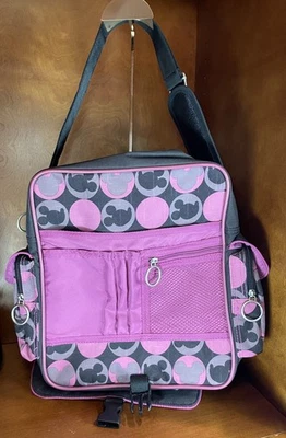 DISNEY SKYWAY LUGGAGE COMPANY Pink, Grey & Black ~ Mickey Mouse Messenger Bag - Image 1 of 4